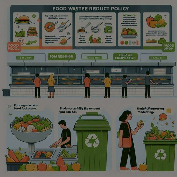 Comment implémenter une politique de réduction des déchets alimentaires dans une cantine scolaire ?