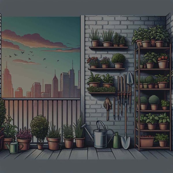 Comment aménager un coin potager urbain sur un balcon étroit ?